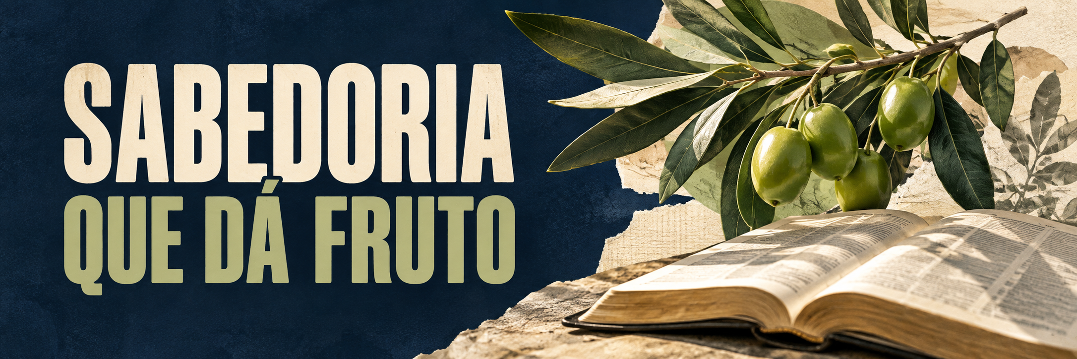 Ramo com frutos junto a livro aberto.
